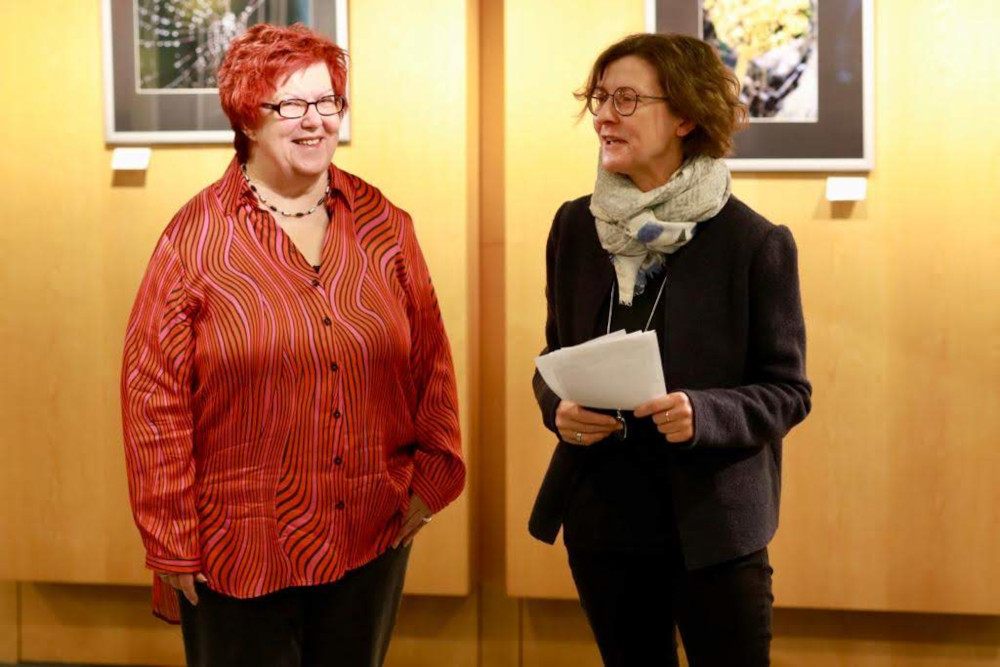 Elke Hülskötter 1. Vorsitzende, Ines Brehe stellv. Bürgermeisterin