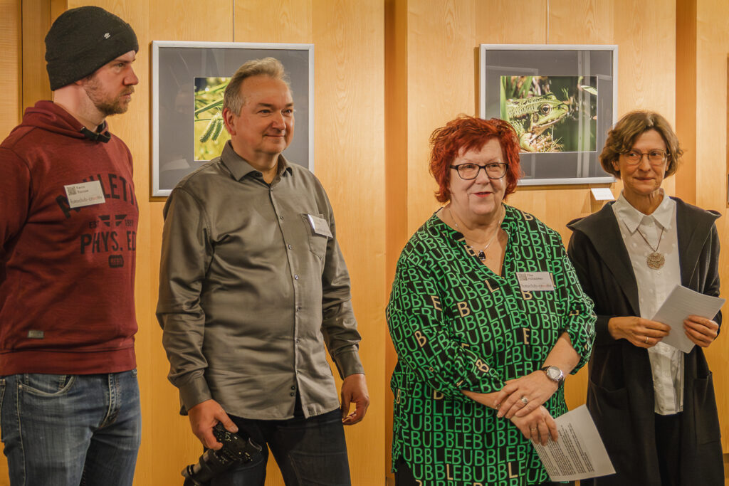 v.l. Kevin Rausse, Christian Drab, Elke Hülskötter, Ines Brehe